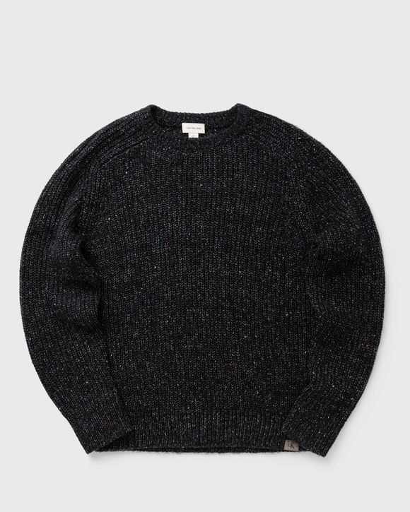 LS NOVELTY YARN RAGLAN CREWNK SWEATER