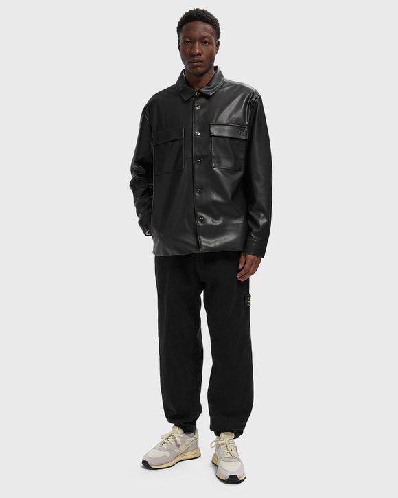 Thumbnail - LS FAUX LEATHER SHIRT JACKET