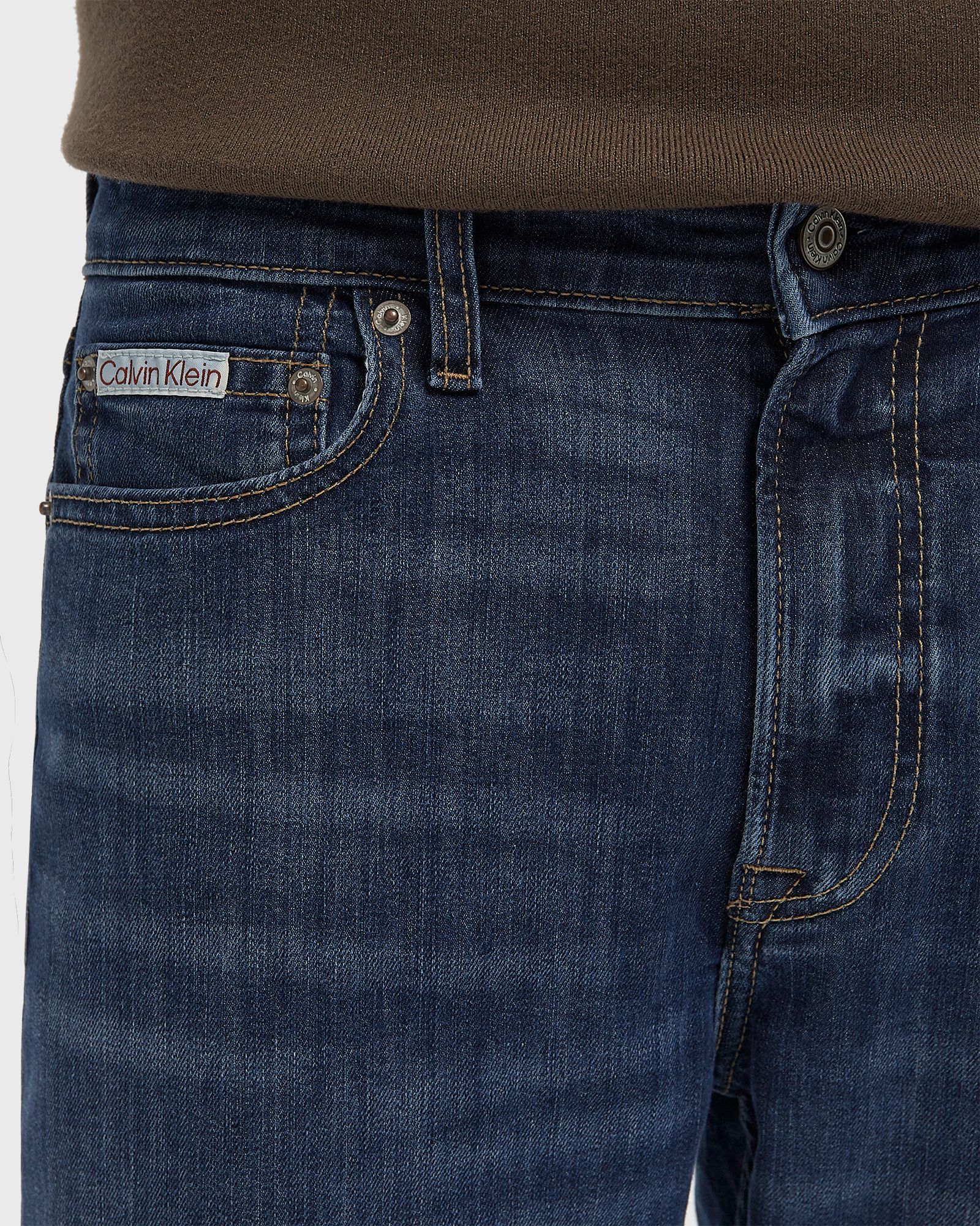 SLIM TAPER DARK IRVING JEANS