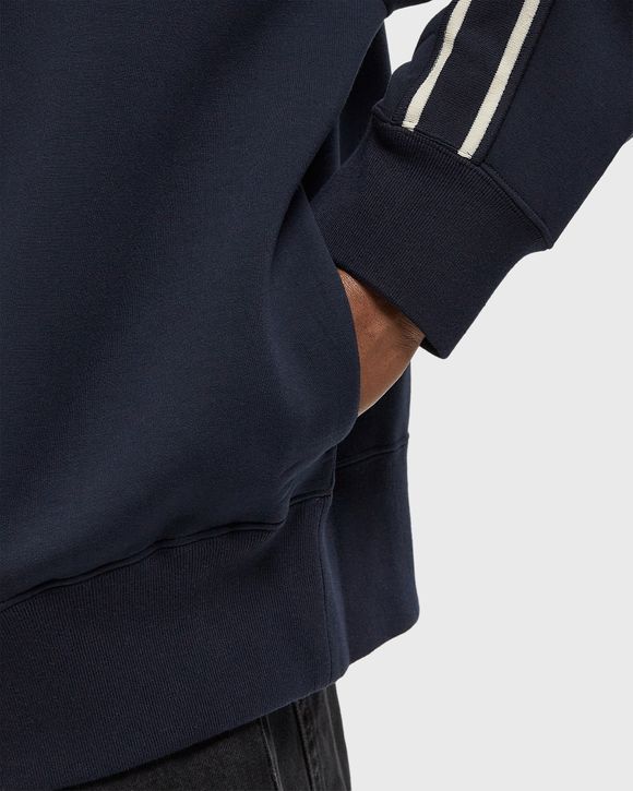 LS COTTON SPACER STRIPE RIB QTR