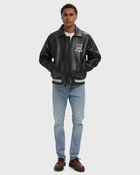 SLIM TAPER DISTRESSED SEA JEAN