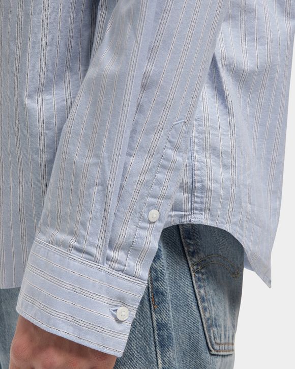 LS YD STRIPE WASHED OXFORD EASY