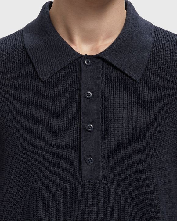 SS COTTON WAFFLE POLO COLLARSWTR
