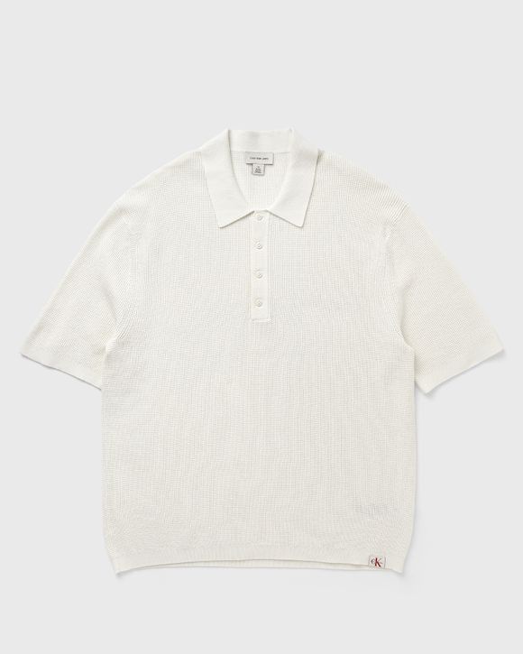 SS COTTON WAFFLE POLO COLLARSWTR