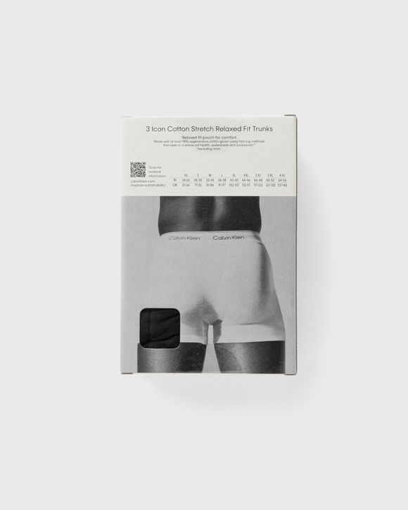 Calvin Klein Underwear TRUNK ICON COTTON STRETCH 3-PACK