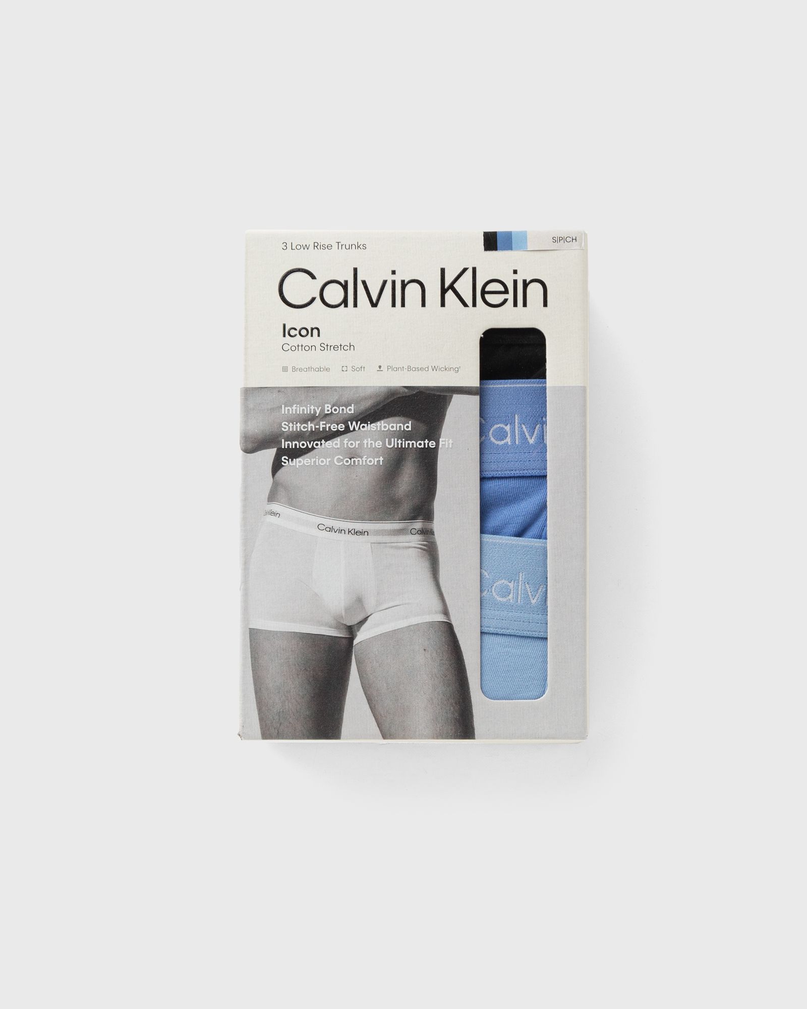 LOW RISE TRUNK ICON COTTON STRETCH 3-PACK