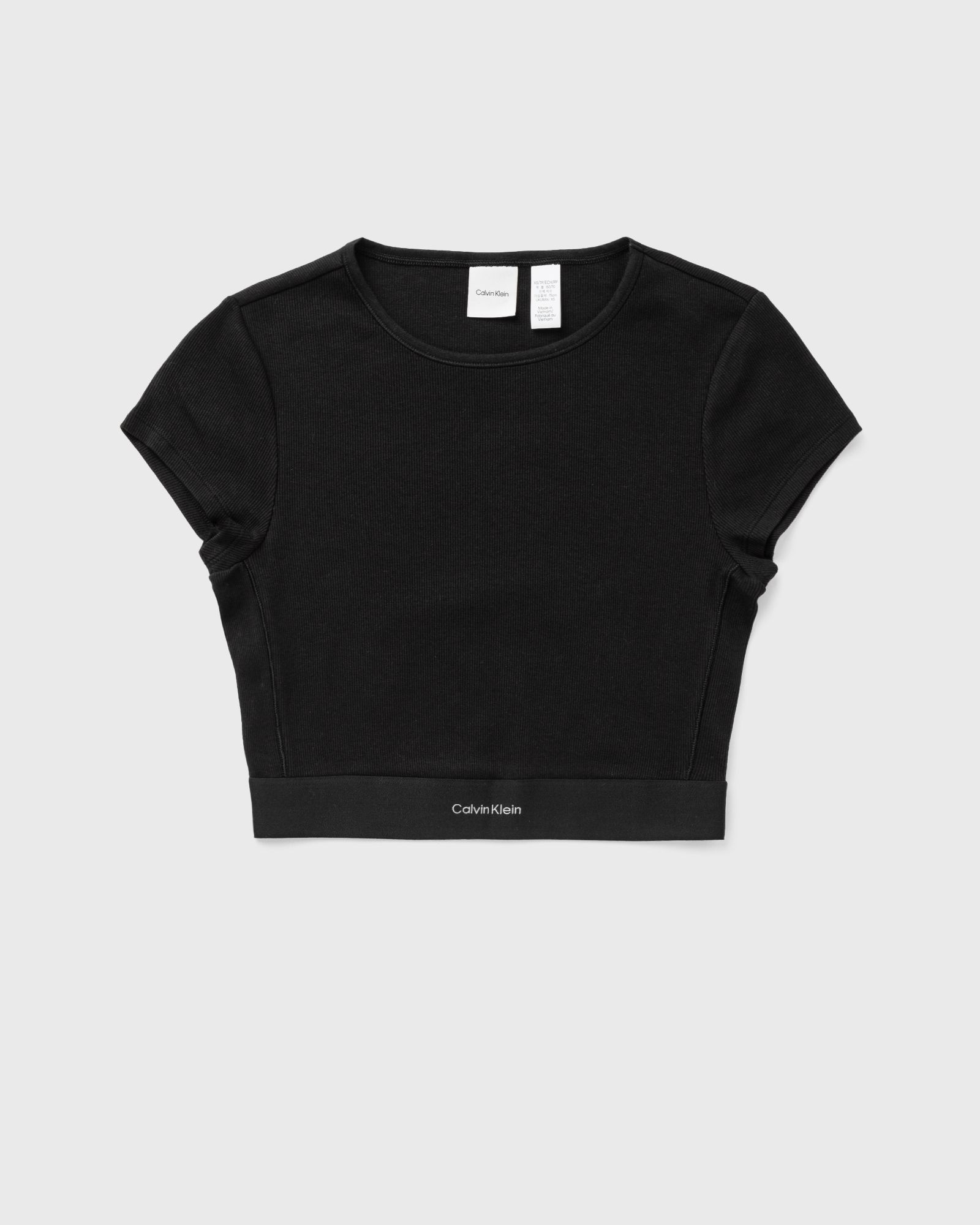 WMNS COTTON STRETCH RIB RIB CROP TEE