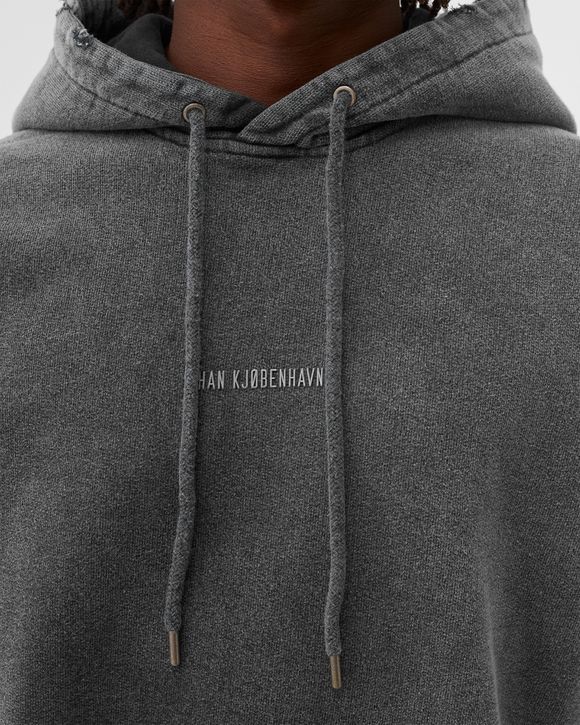 【関税込み】Han Kjobenhavn グレー ディストレス フーディ Han Kjobenhavn Distressed Hoodie Logo Grey | BSTN Store