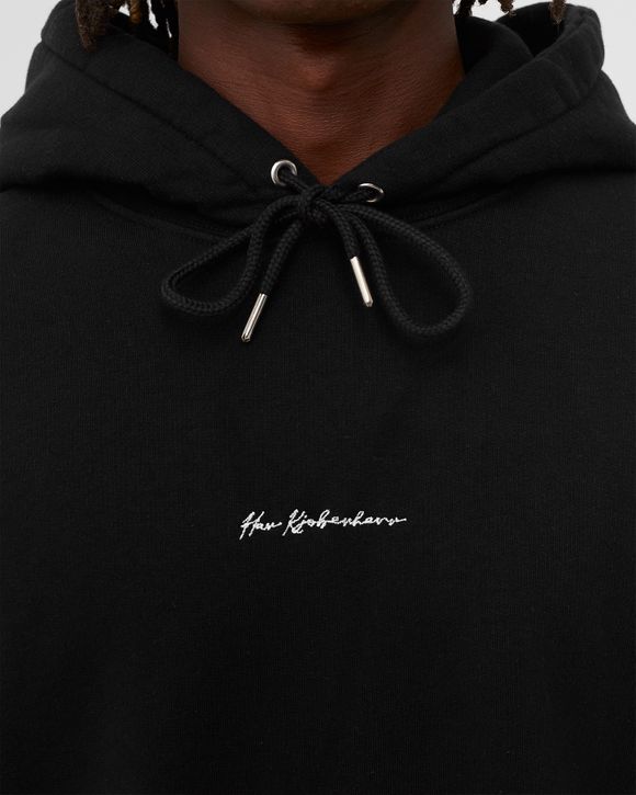【関税込み】Han Kjobenhavn ブラック Faded Logo フーディ Han Kjobenhavn Han KjøBenhavn Faded Logo Boxy Hoodie In