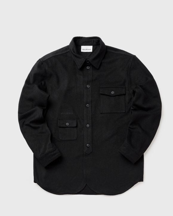 Han Kjobenhavn Wool Boxed Overshirt Black | BSTN Store