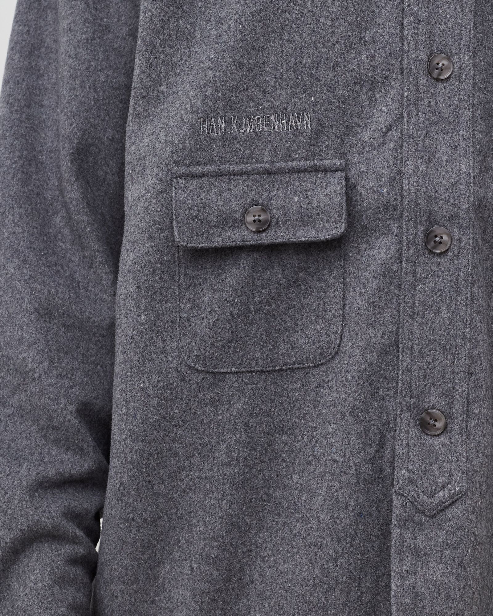 Wool Boxed Overshirt