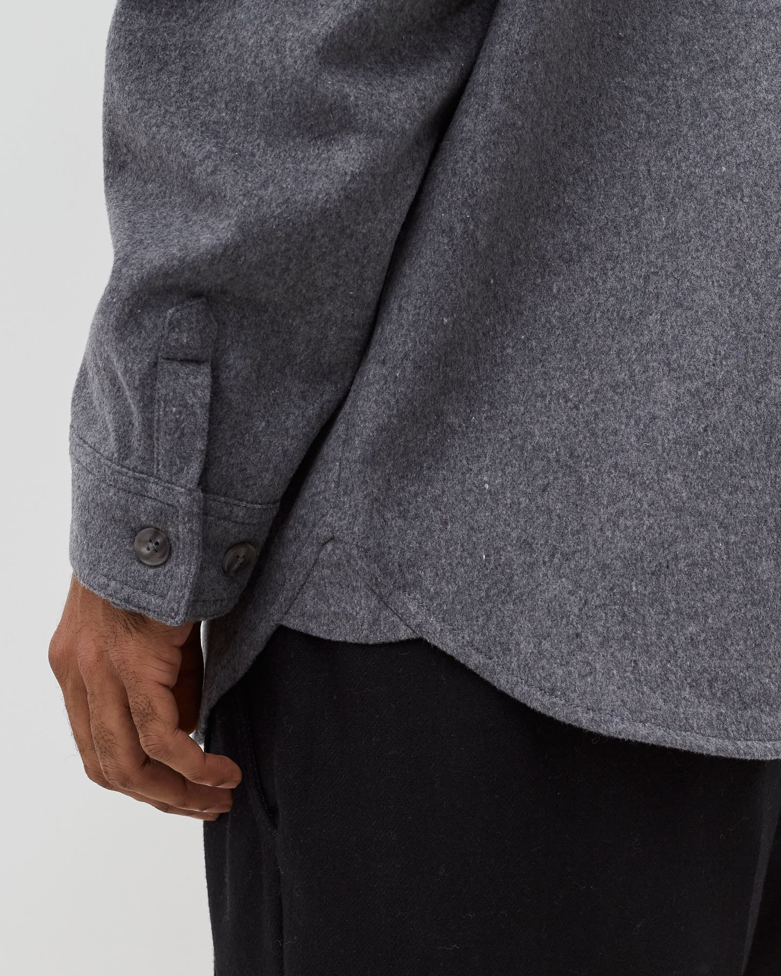 Wool Boxed Overshirt