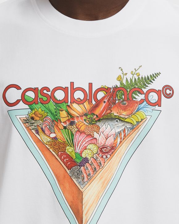 Casablanca TENNIS CLUB ICON PRINTED T-SHIRT Blue | BSTN Store