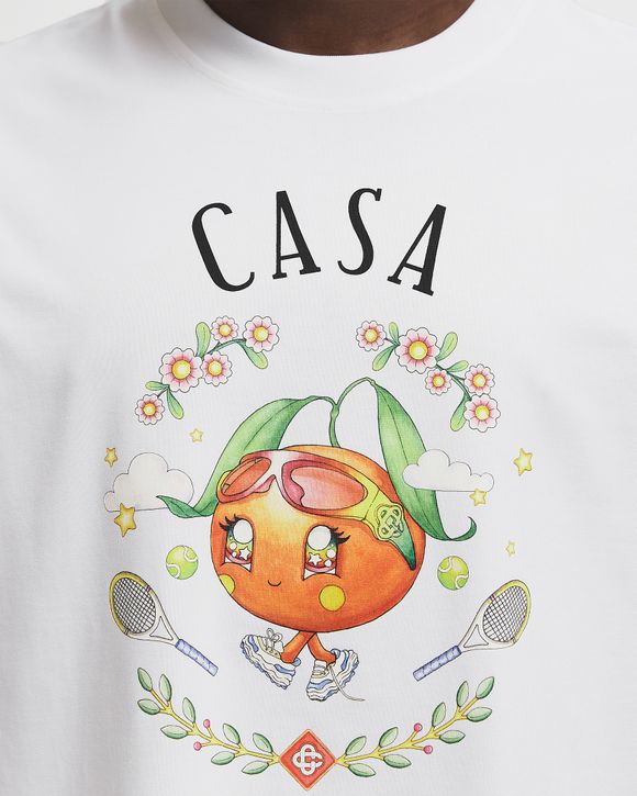 CASA WAY ORANGE MASCOT PRINTED T-SHIRT