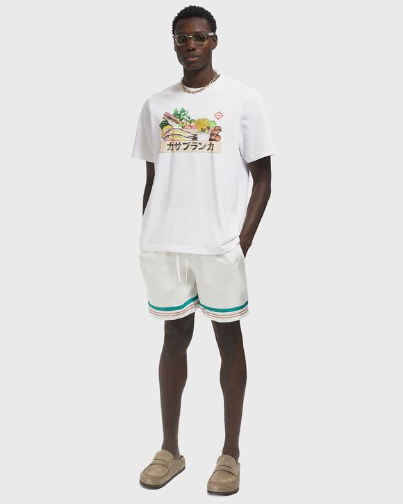 Casablanca MPF25JTP15102GREEN 関税送料込 Casablanca CASABLANCA INGREDIENTS PRINTED T-SHIRT Multi