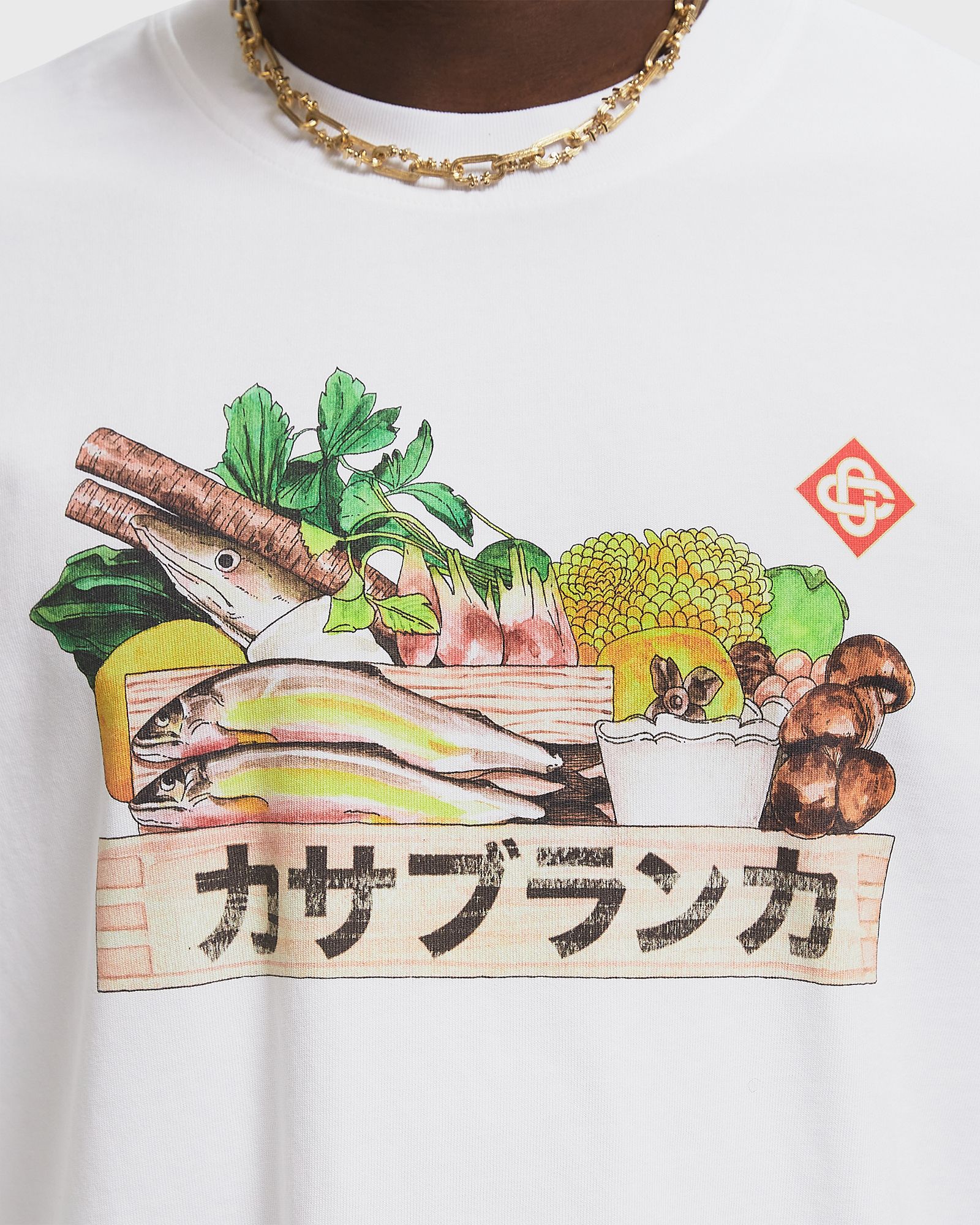 CASABLANCA INGREDIENTS PRINTED T-SHIRT