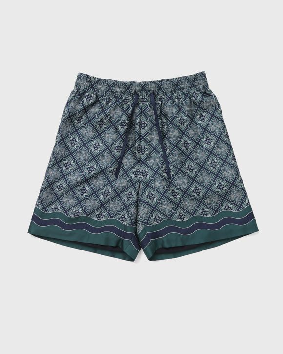 RADIATING MONOGRAM SILK SHORTS