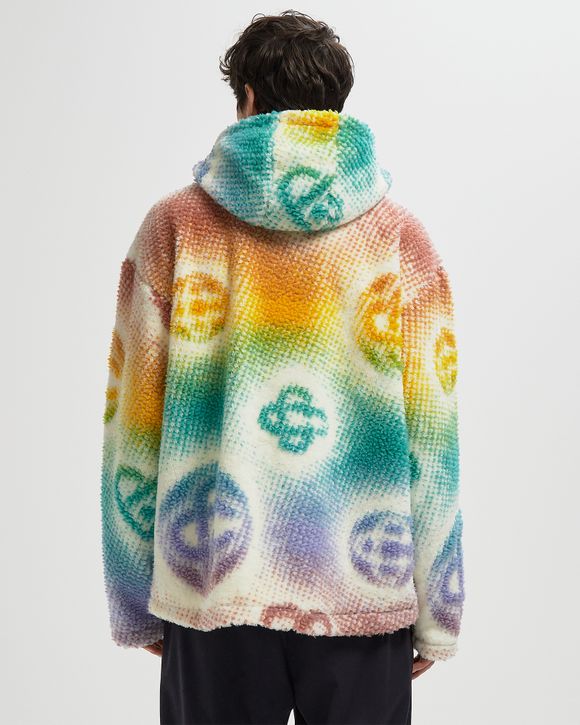 HALFTONE MONOGRAM FLEECE JACKET