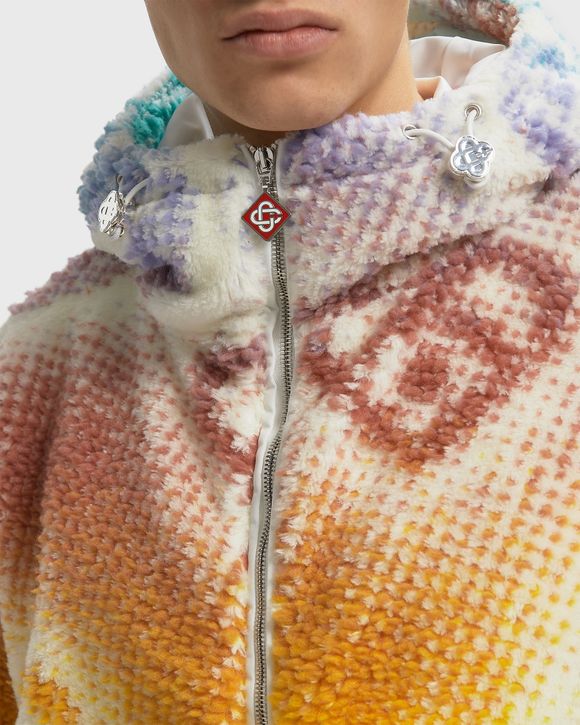 HALFTONE MONOGRAM FLEECE JACKET