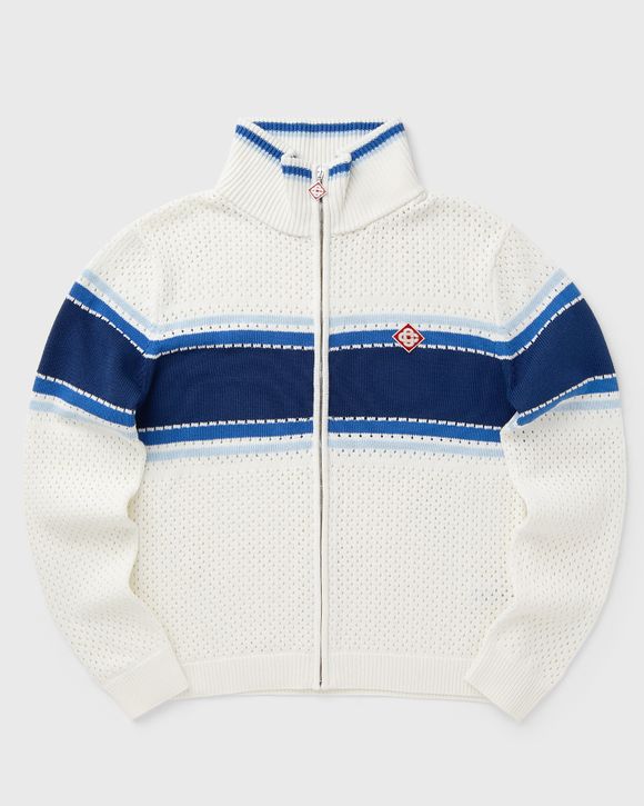 MESH STRIPE TRACK JACKET