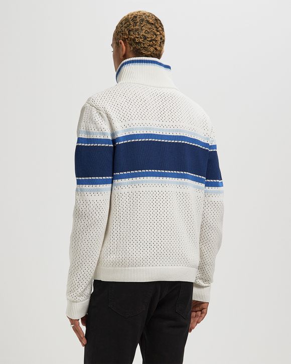 MESH STRIPE TRACK JACKET