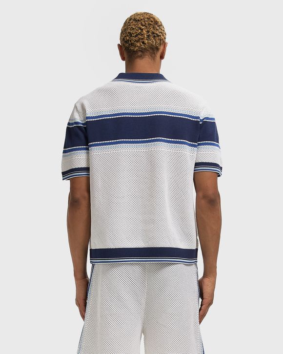 MESH STRIPE POLO