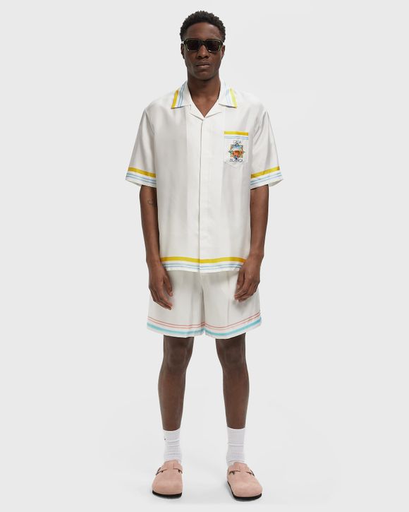 TENNIS LANDSCAPE CUBAN COLLAR SS SHIRT
