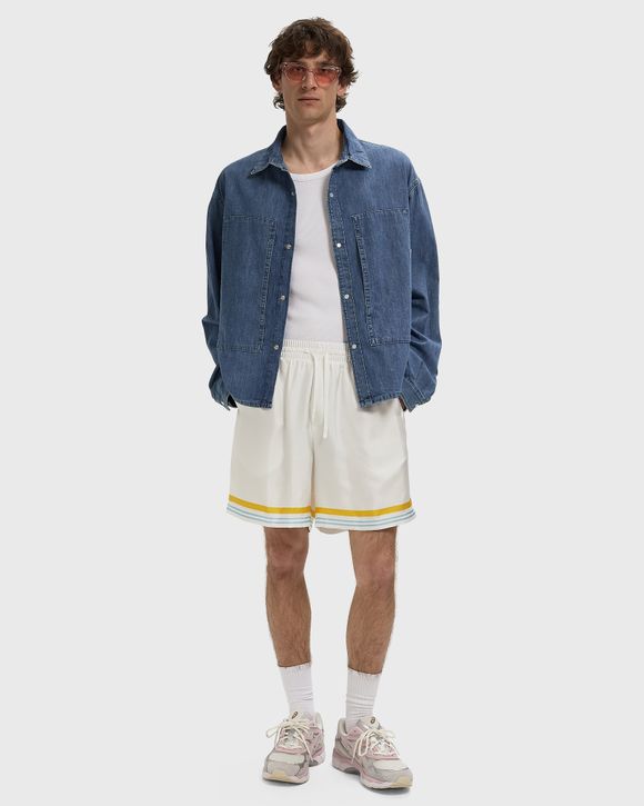 TENNIS LANDSCAPE SILK SHORTS
