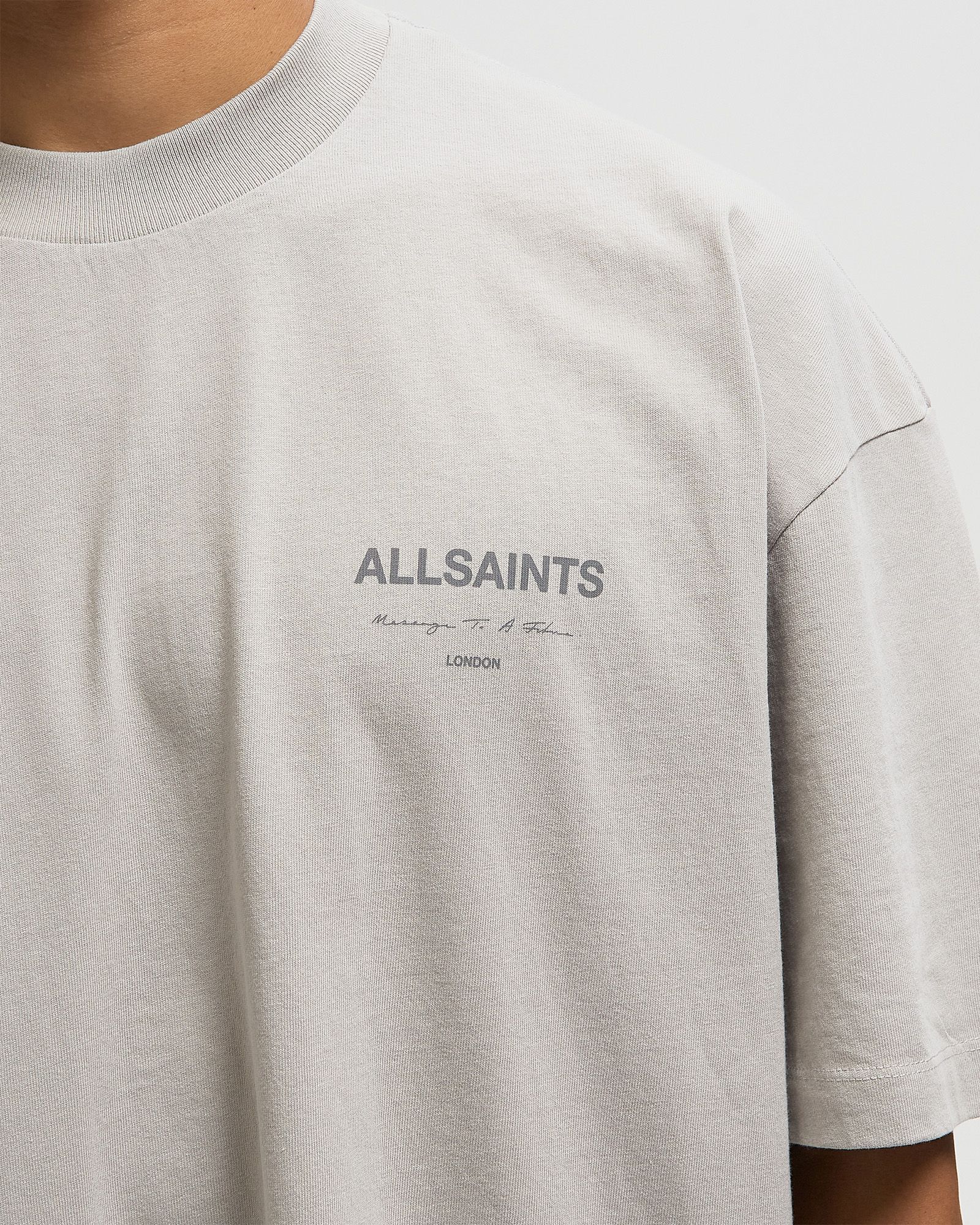 AllSaints FUTURE SS CREW TEE Grey | BSTN Store