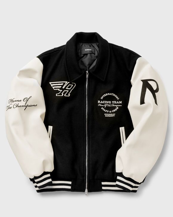 Represent RACING TEAM VARSITY JACKET Black | BSTN Store