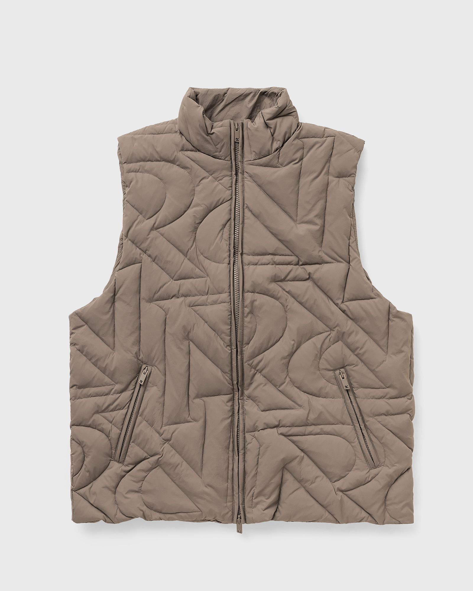 represent initial quilted gilet men vests