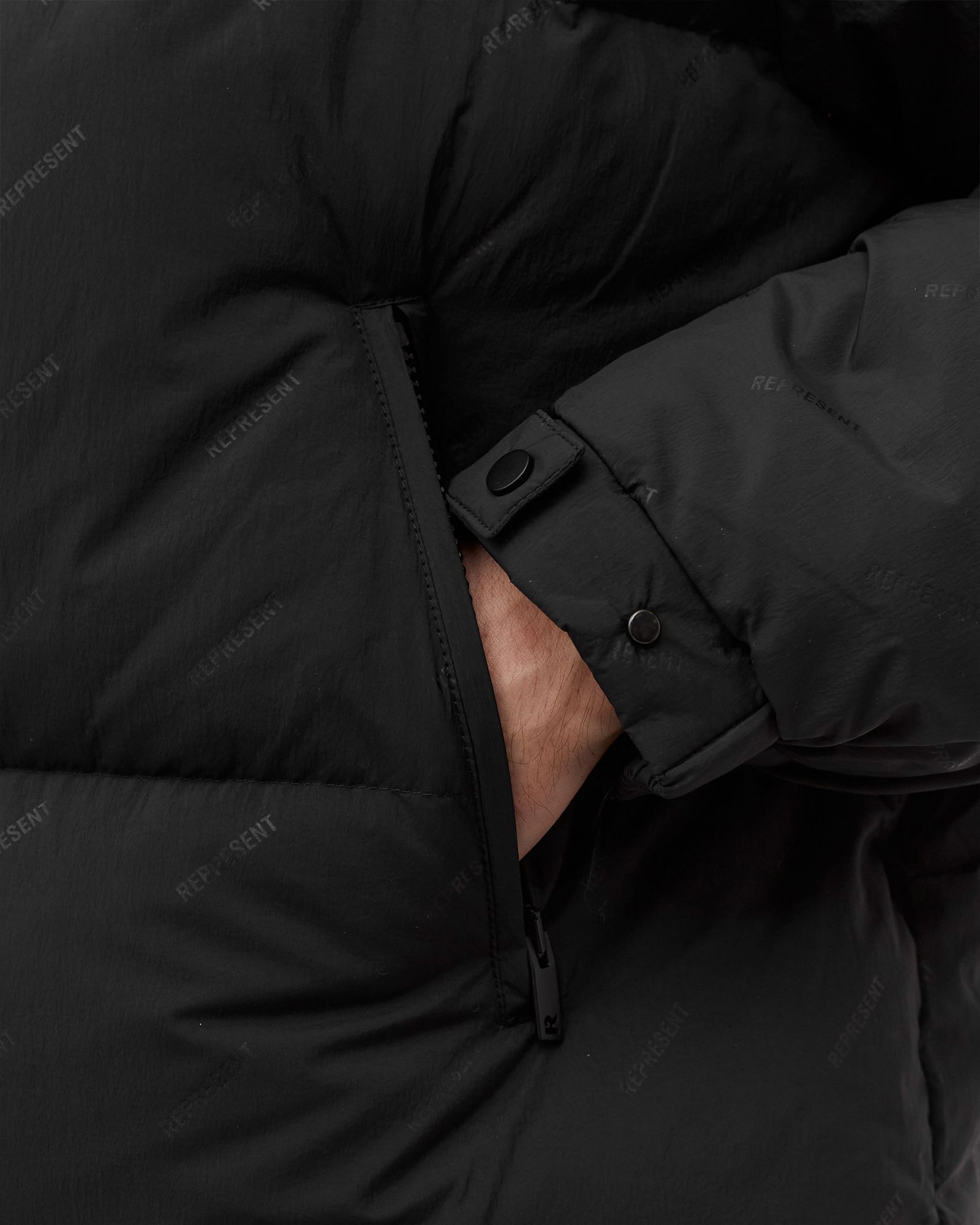 ALL OVER LOGO PUFFER JACKET