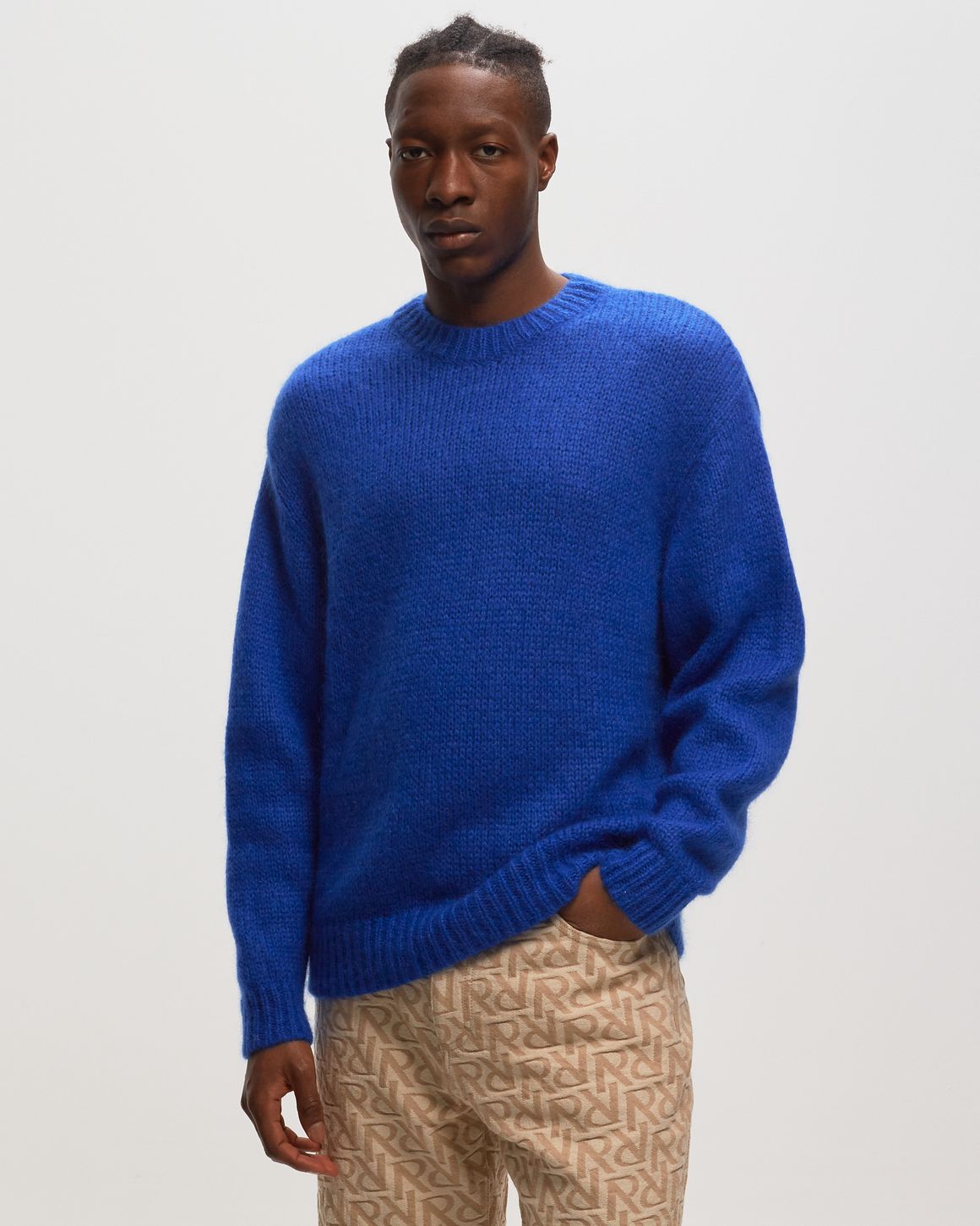 Represent MOHAIR SWEATER Blue | BSTN Store