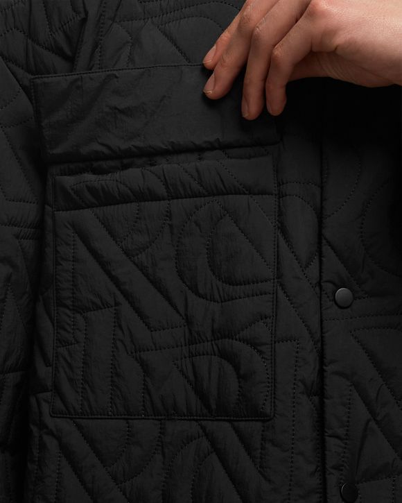 INITIAL QUILTED OVERSHIRT