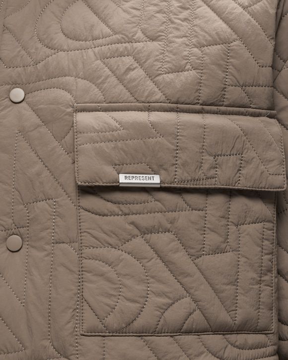 INITIAL QUILTED OVERSHIRT