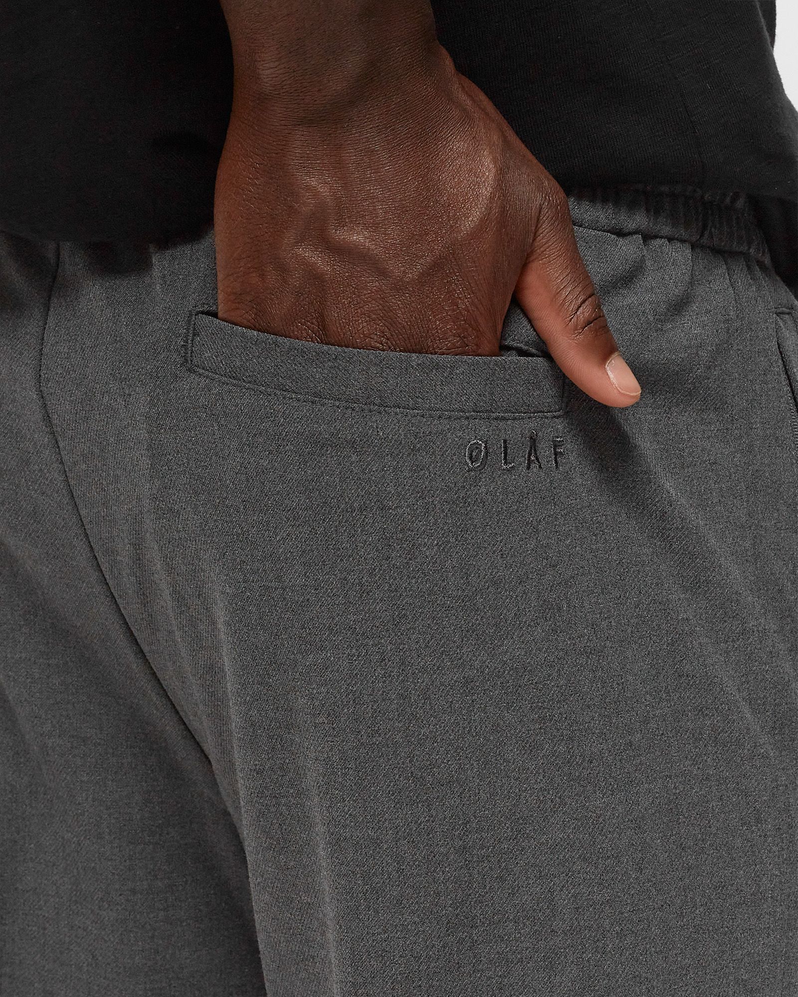 WOOLY SLIM ELASTICATED TROUSERS