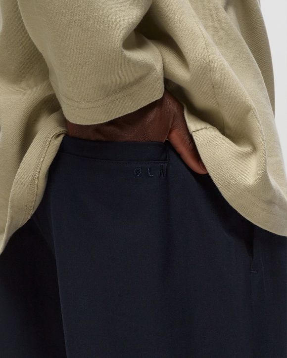 WOOLY STRAIGHT ELASTICATED TROUSERS