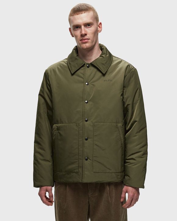 ØLÅF PADDED COACH JACKET Green - OLIVE GREEN