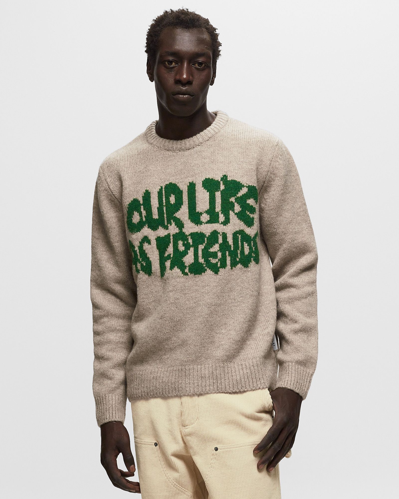 STENCIL KNITTED CREWNECK