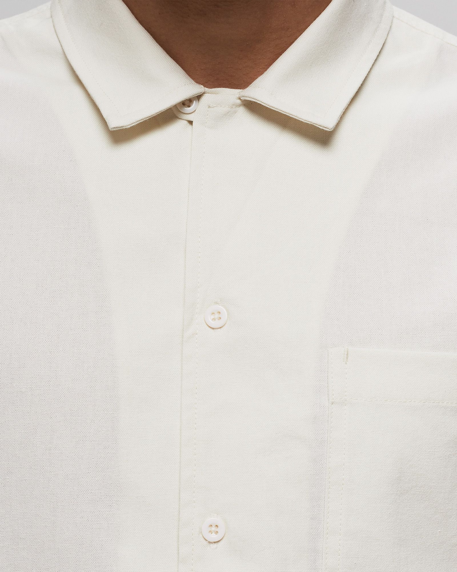 COTTON LINEN SS SHIRT
