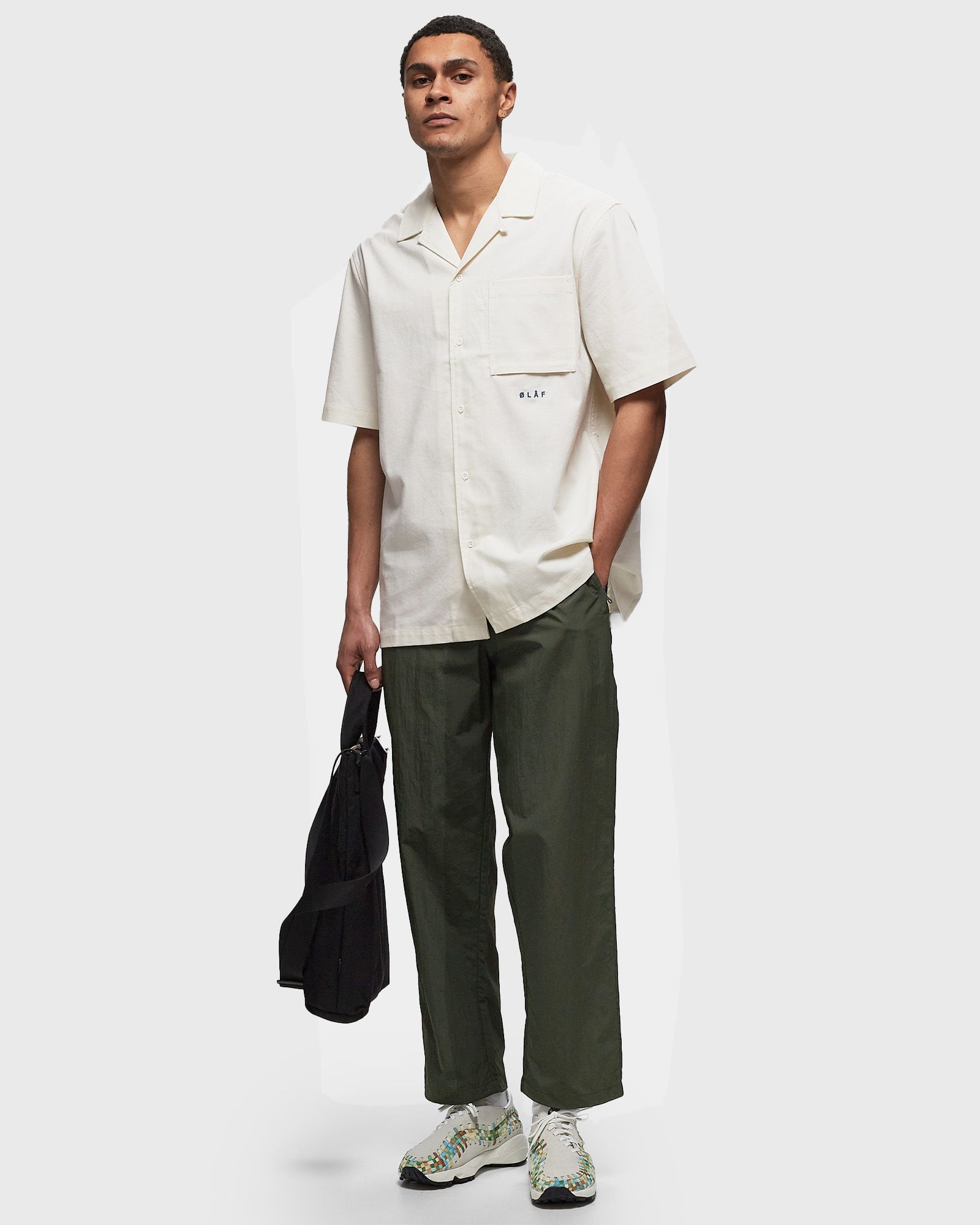 CRINKLE NYLON TRACK PANTS