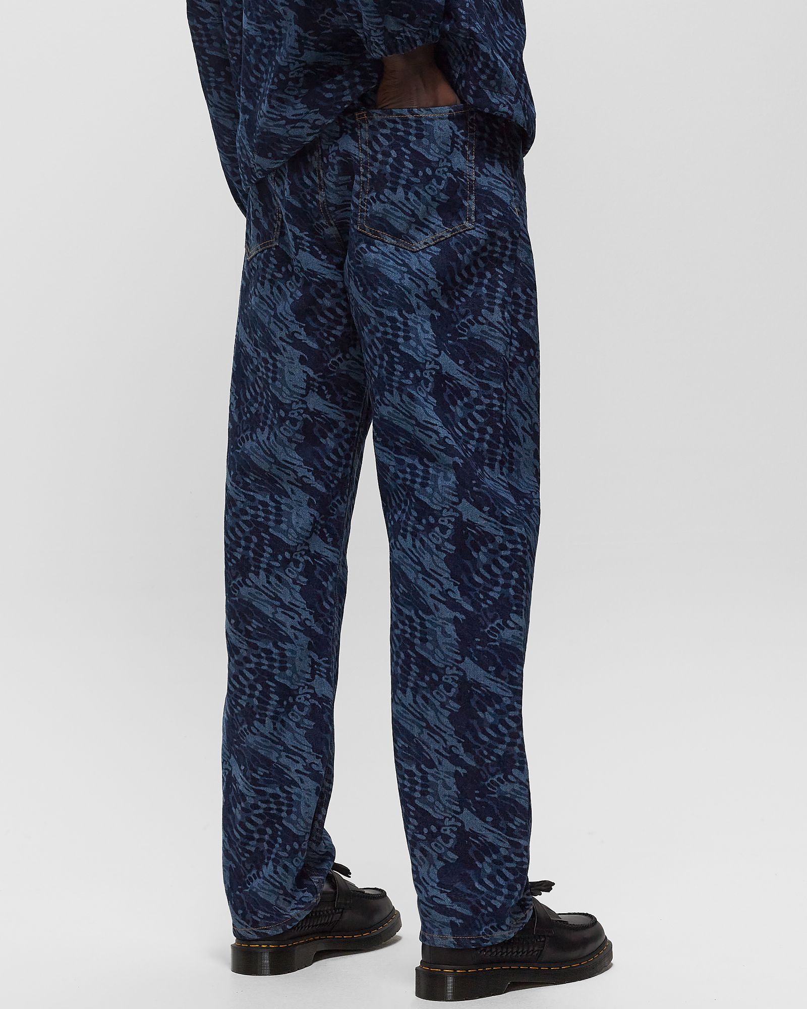 WATER AOP DENIM PANTS