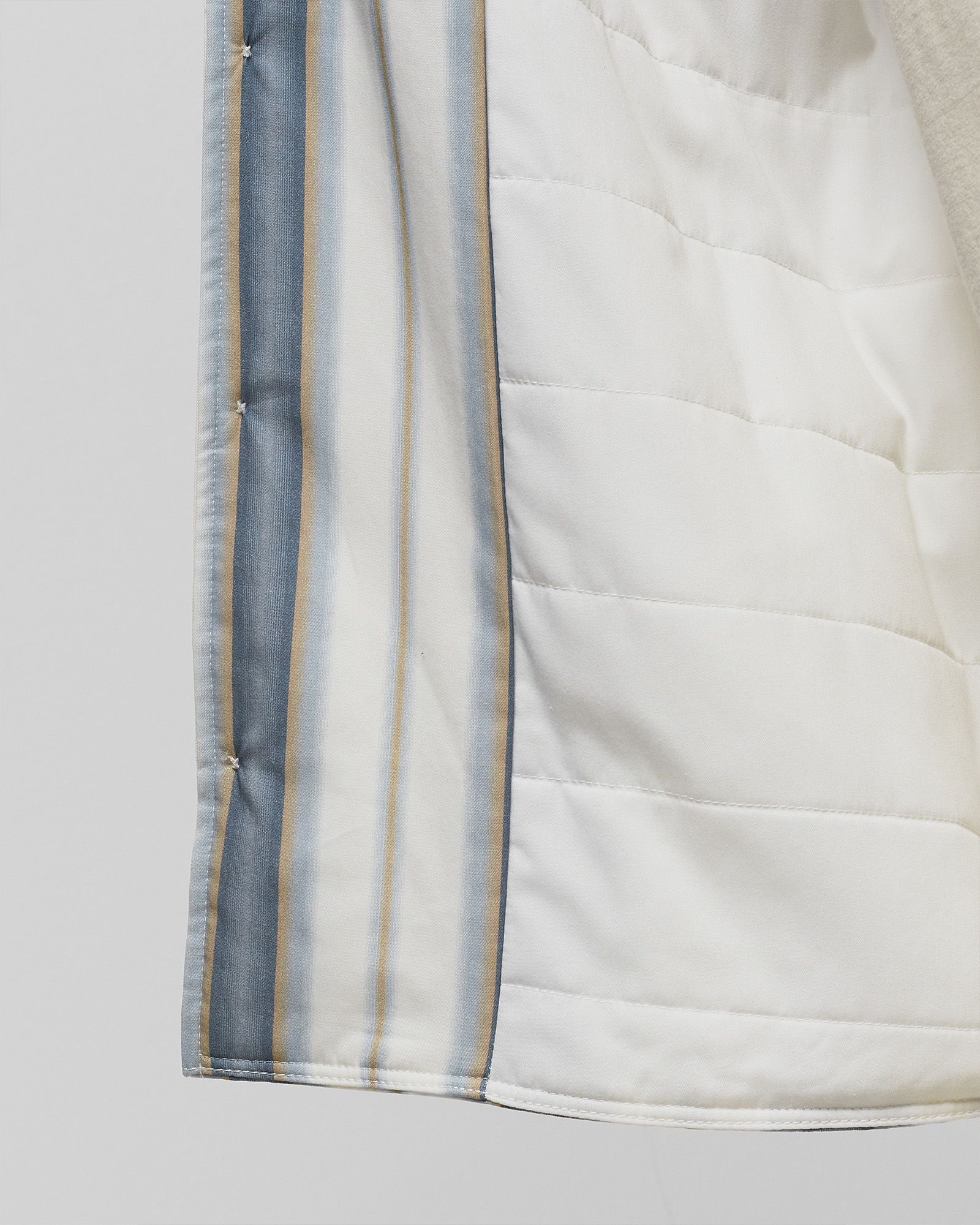 PADDED STRIPE OVERSHIRT