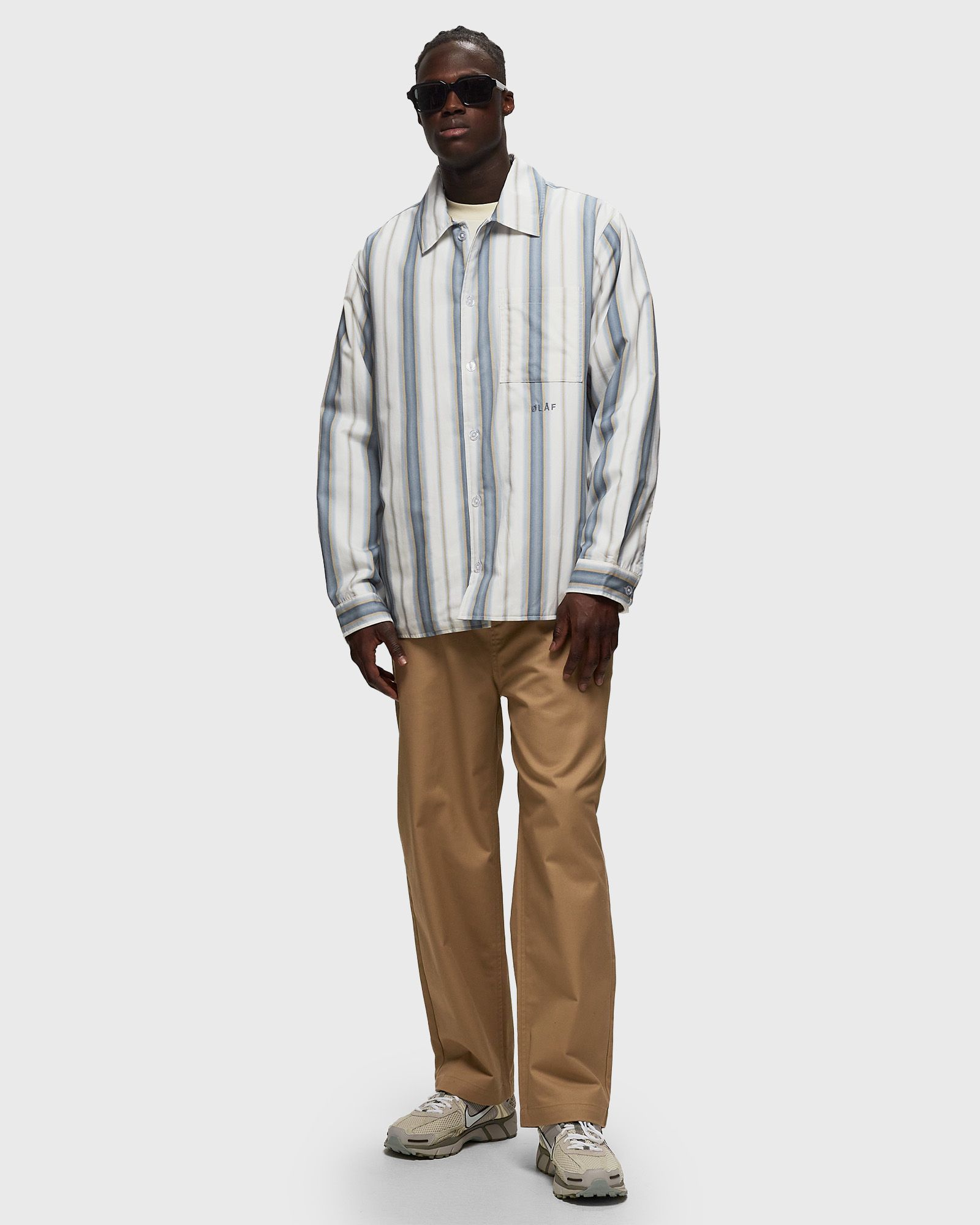 PADDED STRIPE OVERSHIRT