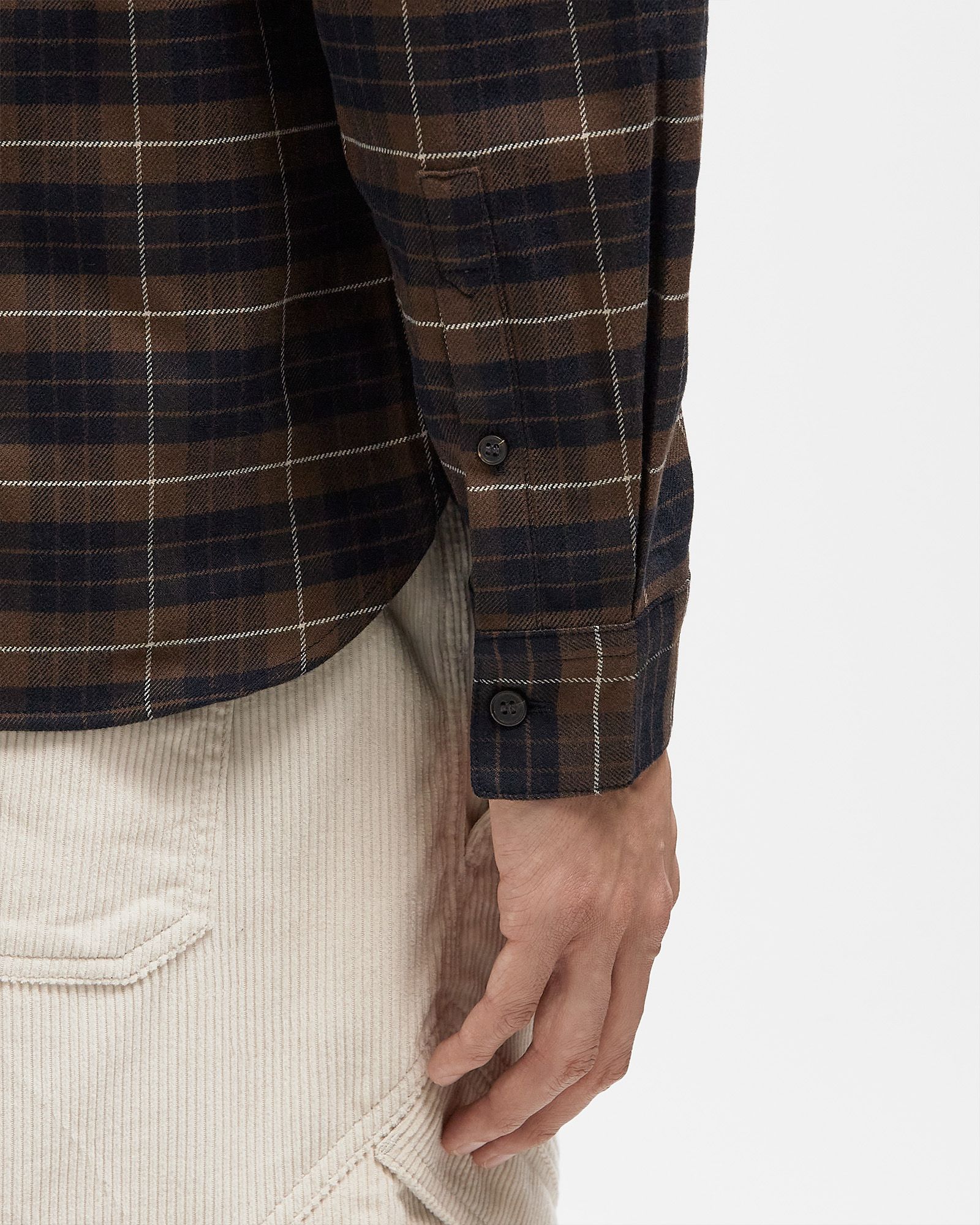 BRUSHED TWILL TARTAN SHIRT
