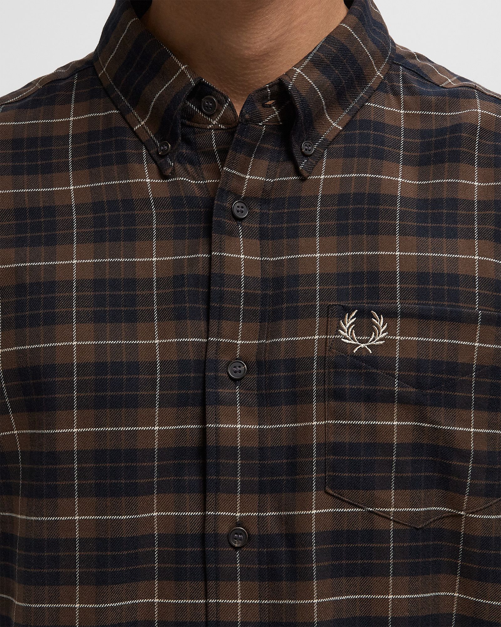 BRUSHED TWILL TARTAN SHIRT