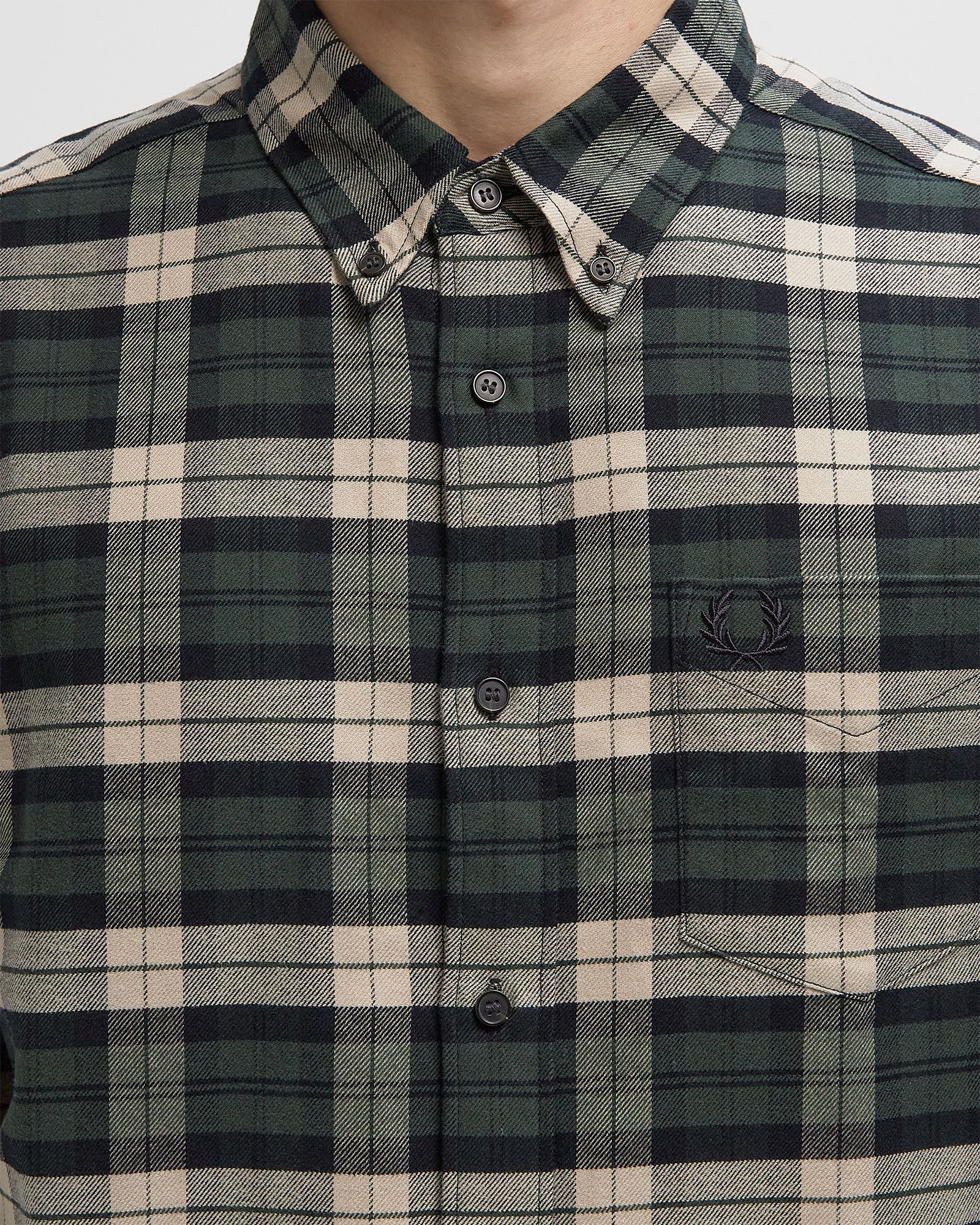BRUSHED TWILL TARTAN SHIRT