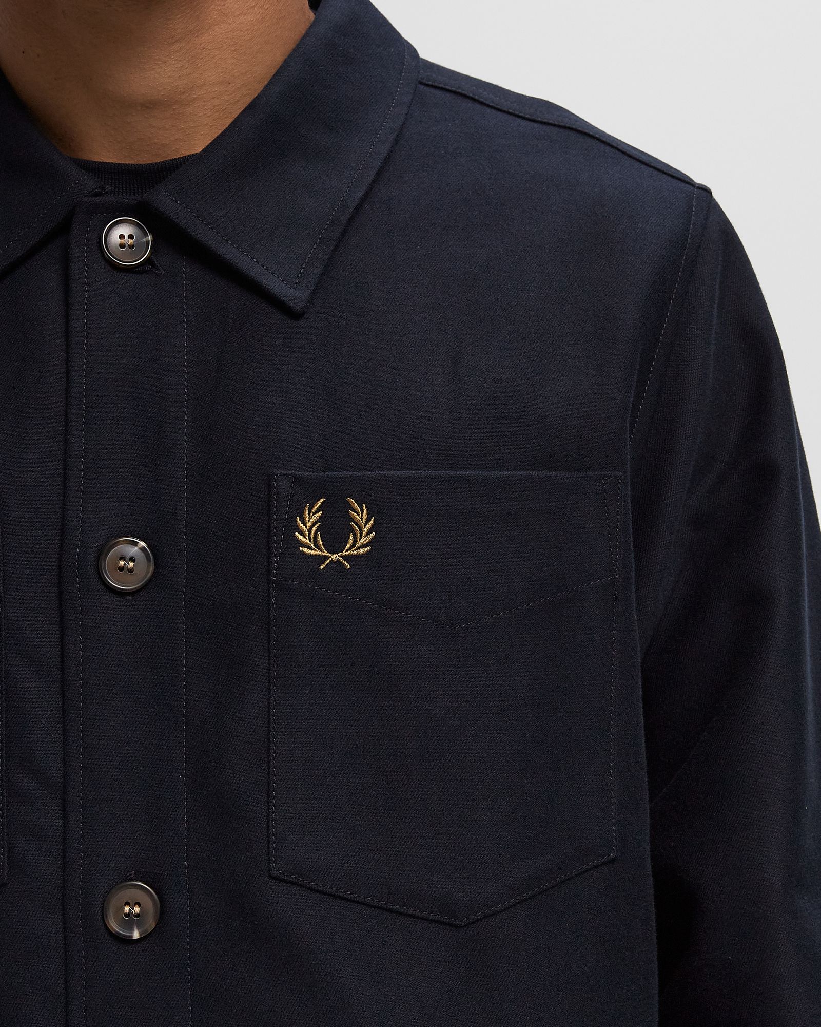BRUSHED TWILL OVERSHIRT