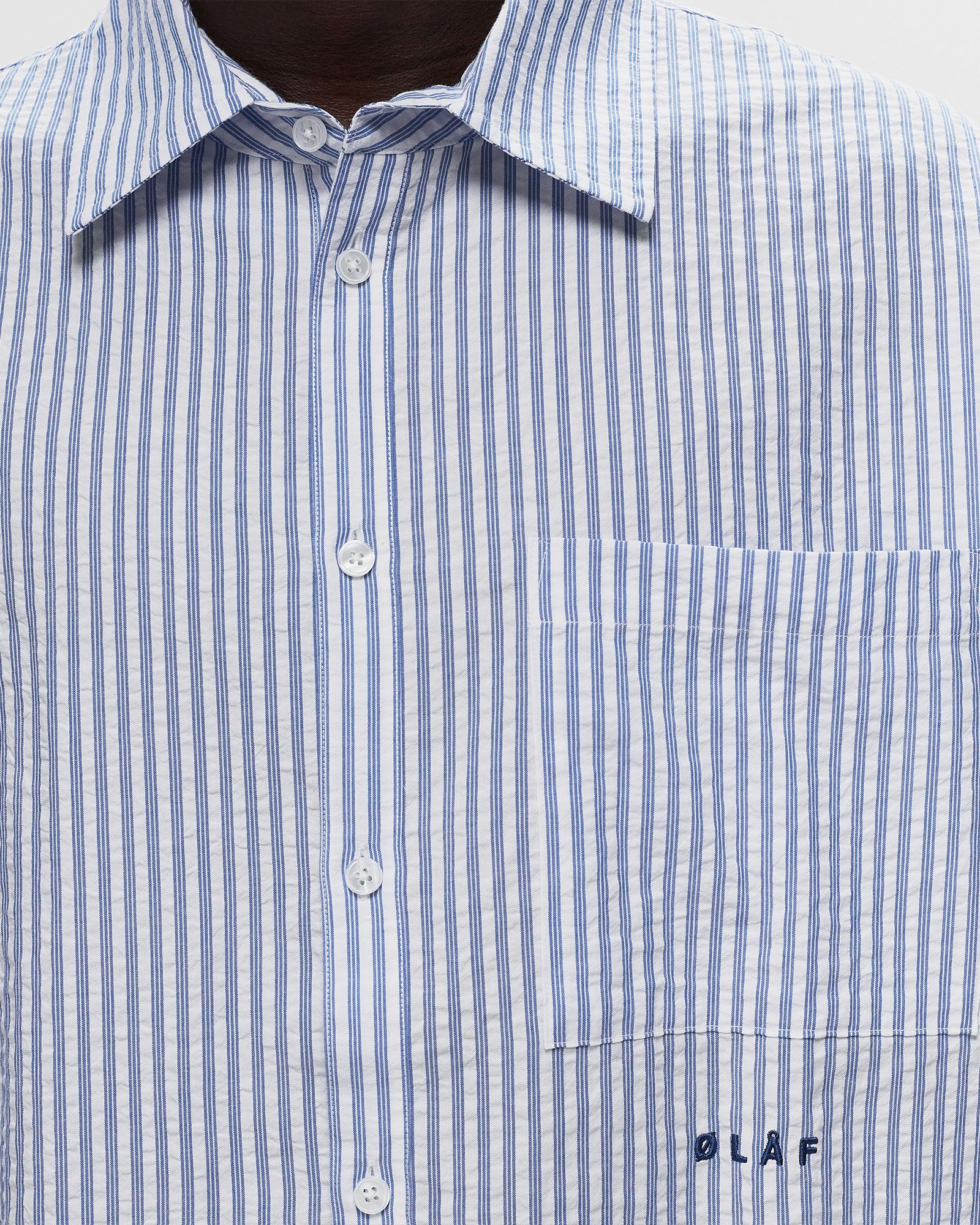 SEERSUCKER BOXY SHIRT