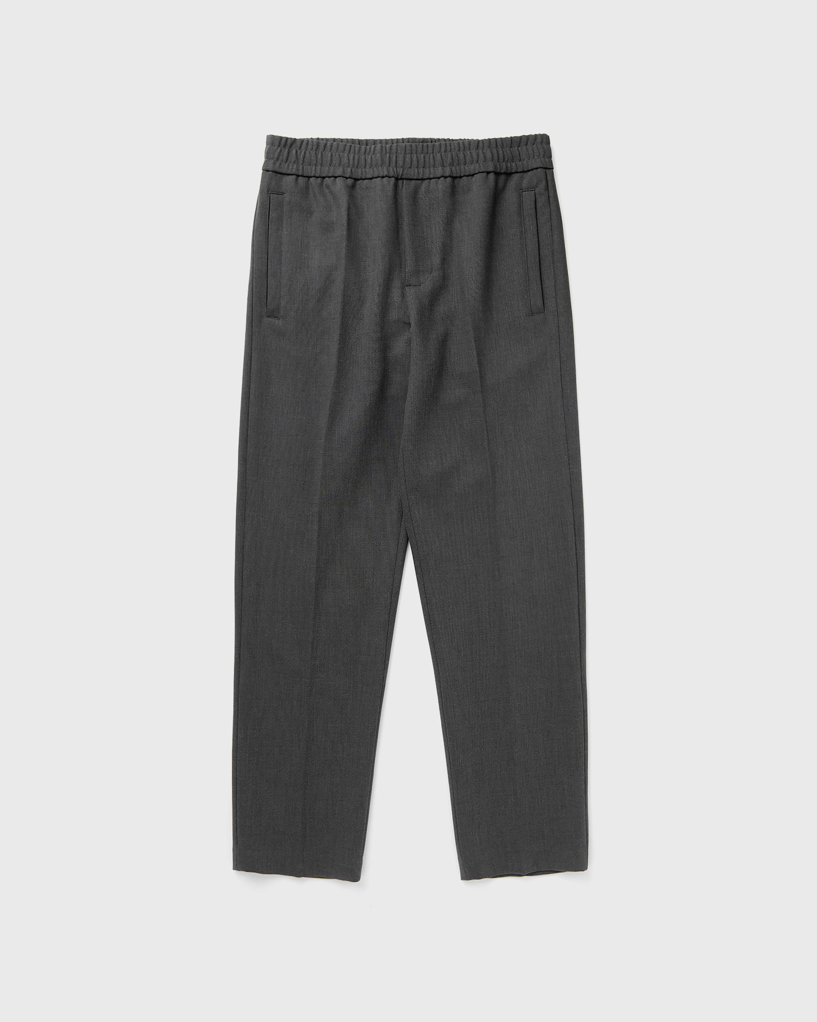 WOOL SLIM ELASTICATED PANTS
